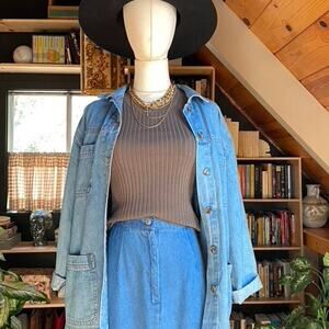 Ribbed Top Guess Olive Brown